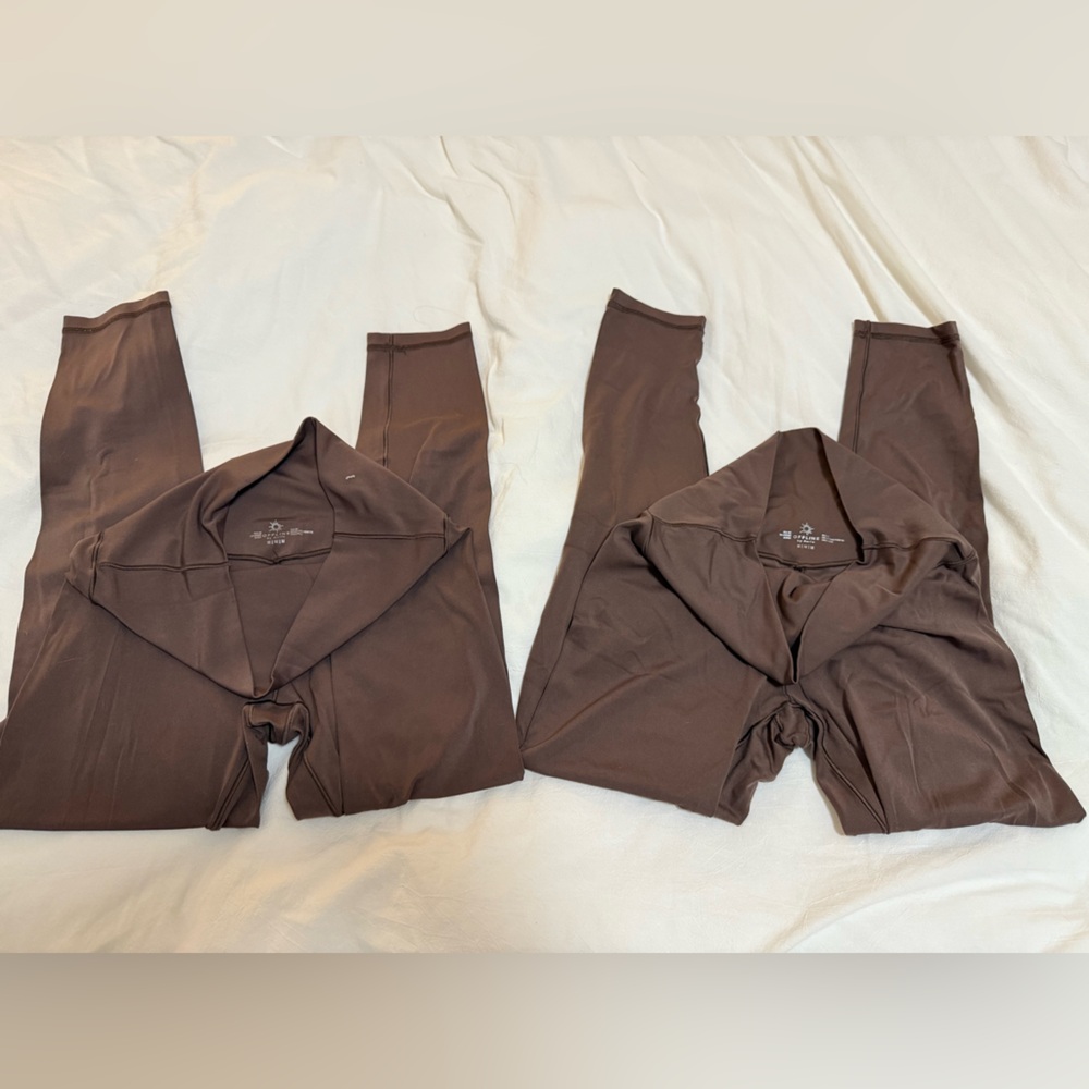 Aerie Brown Real Me Leggings Size M - Picture 5 of 6